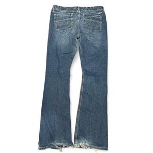 Y2K Cruel Embroidered Faded Low Rise Bootcut Flared Jeans